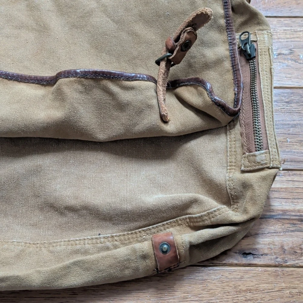 Old Navy Surplus Gear Vintage Brown Canvas Large Messenger Bag